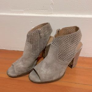 Lucky brand open toe booties